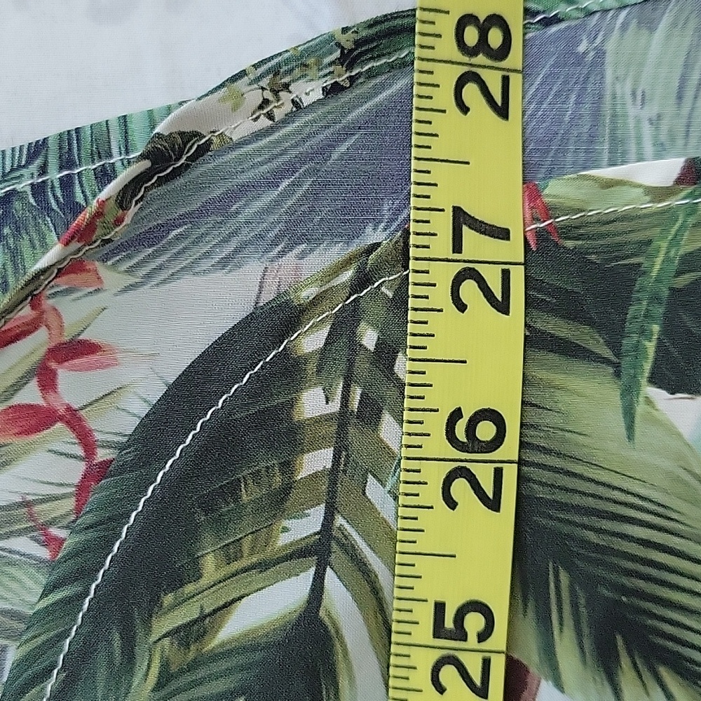 J.McLaughlin Britt Tropical Floral Print Silk Cotton Long Sleeve NWOT Size L - Picture 13 of 16